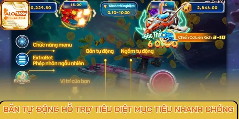 Bắn tự động hỗ trợ tiêu diệt mục tiêu nhanh chóng