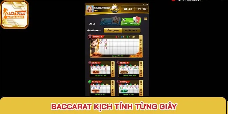 Baccarat kịch tính từng giây