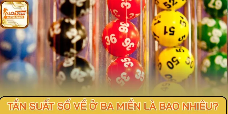 Tần suất số về ở ba miền là bao nhiêu?